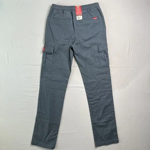 Levis Cargo Pant Youth 14 (~28x28) Blue Drawstring Waistband Tapered Leg NWT - Picture 1 of 15