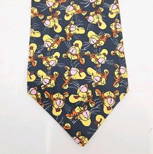 Tigger Krawatte Winnie Puuh dunkelblau Disney Herren Neuheit  - Bild 1 von 8
