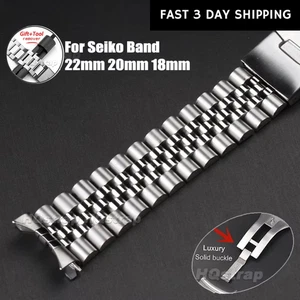 PARA SEIKO 20mm 22mm Jubilee Correa/Pulsera de Acero Inoxidable - Imagen 1 de 8