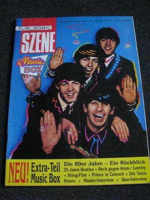 Musik Szene Magazin-Nr.10-1986 Germany-The Beatles-Prince Poster-Die toten Hosen - Bild 1 von 4