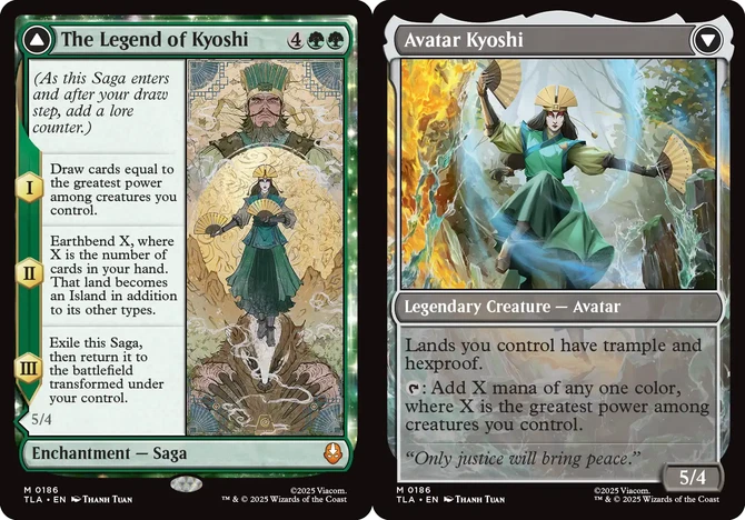 x1 The Legend of Kyoshi // Avatar Kioshi M MTG Avatar: The Last Airbender M/NM,  - Image 1 of 1