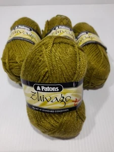 4 x Patons Zhivago 50g Balls Green. NEW. - Picture 1 of 4