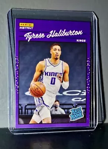 Tyrese Haliburton 2020-21 Panini NBA #12 Rated Rookie Retro Card 1/3558 Kings - Picture 1 of 2