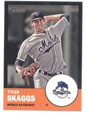 2012 Topps Heritage Minor League Black #8 Tyler Skaggs NM-MT SER/96