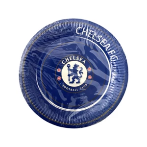 PLATOS DE FIESTA DE FÚTBOL CHELSEA FC x 8 IDEAS DE FIESTA PARA NIÑOS MERCANCÍA OFICIAL DE FÚTBOL - Imagen 1 de 4