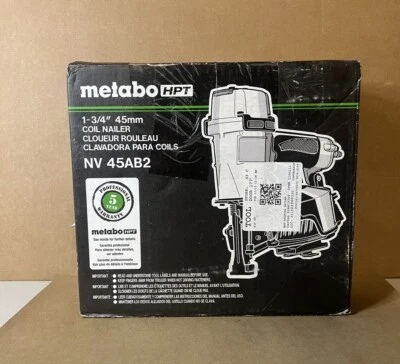 Metabo NV45AB2M HPT 1-3/4 Inch Wire Coil Roofing Nailer- UNTESTED-See Pictures - Image 1 of 4