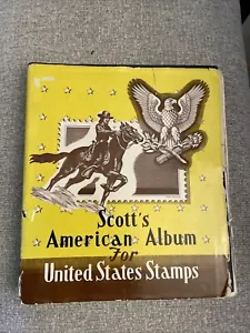 US BRIEFMARKEN frühes Scotts USA Album mit Briefmarken gebraucht und ungebraucht 1/2 Cent und mehr - Bild 1 von 24