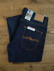 Nudie Lean Dean Slim-Fit Dry Organic Denim Jeans 34W 32L