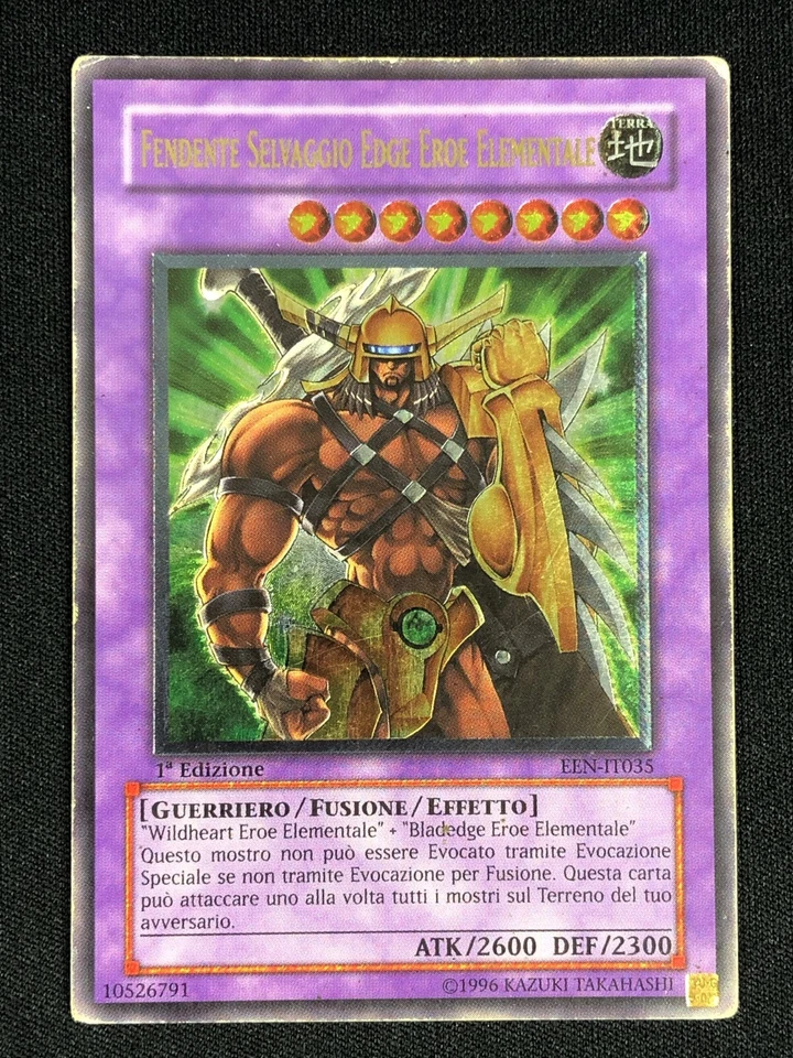 YUGIOH ELEMENTAL HERO WILDEDGE EEN-IT035 1ST ULTIMATE RARE ITALIAN! EEN-EN035 MP - Image 1 of 1