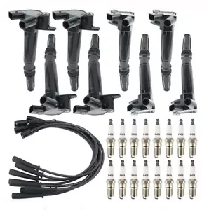 8PC Ignition Coil Spark Plug For 2010-17 Ford F150 F250 F-350 6.2L UF631 UF639* - Picture 1 of 9