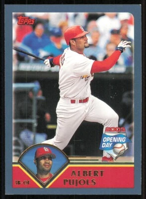 2003 Topps Opening Day #135 Albert Pujols - Image 1 of 2