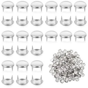 200PCS 12mm Round Dome Rivet Metal Punk Studs Fabric Studs for Clothing Spike... - Picture 1 of 7
