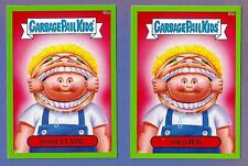 2014 GARBAGE PAIL KIDS SERIES 2 GREEN PARALLEL 85A INSIDE CLYDE & 85B SCHED JED 