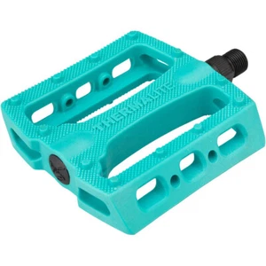 STOLEN BMX BIKE THERMALITE PC BICYCLE PEDALS 9/16" CARIBBEAN GREEN - Picture 1 of 1
