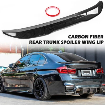 Alerón de maletero estilo PSM de fibra de carbono negro para BMW F30 330i 335i F80 M3 12-2018 Foto 1 de 4