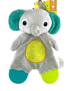 Bright Starts Snuggle & Teethe Crinkle Plush Soothing BPA-Free Infant Baby Toy - Picture 1 of 8