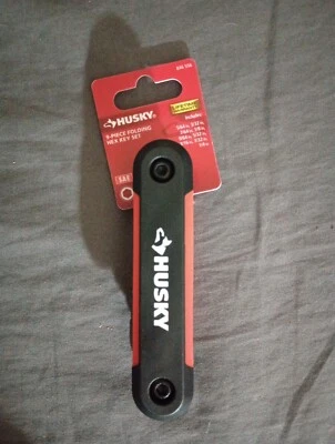 HUSKY  Folding Hex Key SAE Allen Wrench Set 1/4”- 5/64” - Image 1 of 4