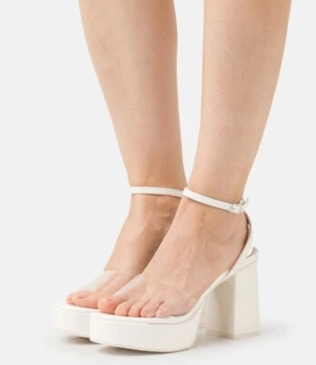 CALL IT SPRINGSECRET OPEN TOE ANKLE STRAP PLATFORM SANDALS - Image 1 of 4