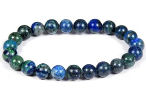 Bracelets Azurite Stone Natural Gemstone Bracelet for Men & Women 8 MM - Picture 1 of 4