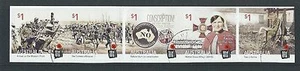 AUSTRALIA 2016 CENTENARY OF WORLD WAR I SELF ADHESIVE STRIP OF 5 FINE USED - Picture 1 of 1