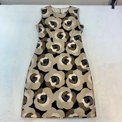 Vestido justo Kate Spade Deco rosa Della sem mangas mistura de seda/algodão feminino tamanho 4 - Imagem 1 de 4