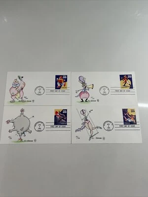 First Day Issue Cover Circus Set Of 4 Artwork Numbered 29 Cents 1993 NICE! - Image 1 of 4
