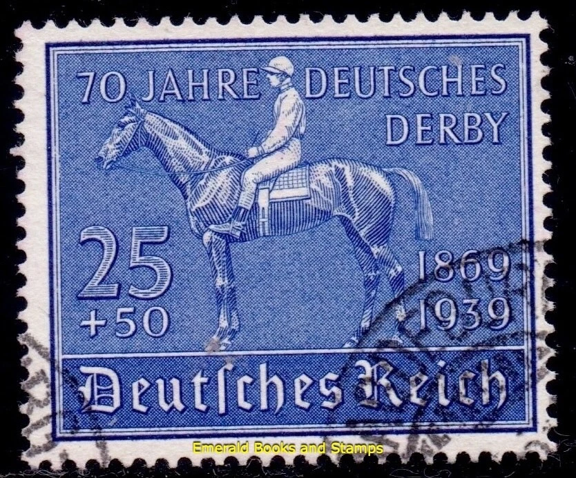 EBS Germany 1939 - German Derby Horse Race - Michel 698 - Used - cv $33 - (u3 - Image 1 of 1