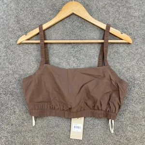 NEW Nude Lucy Top Womens S Small Brown Tank Sleeveless Crop Cami 54607 - Picture 1 of 8