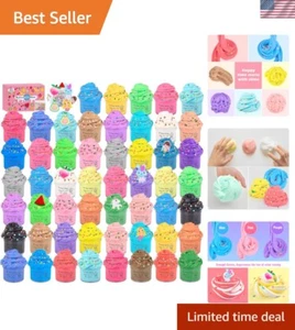 56-Pack Kids Slime Set with Accessories for Sensory Play, Stress Relief, Part... - Picture 1 of 9