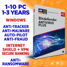 Bitdefender Antivirus Plus 2023 1-3-5-10 PC 1-2-3 years (USA / Canada) key