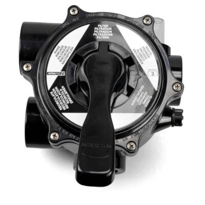 1 1/2'' IG 6-Wege Ventil Astral schwarz Filtern Filteranlage Umstellen Hebel - Bild 1 von 4