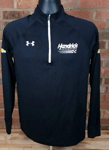 Under Armour Hendrick Motorsports Chevy Mens Small Black 1/4 Zip Long Sleeve Cover