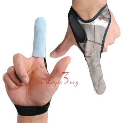 Casting Finger Gloves Protector Surf Fishing Non-slip Elastic Left/Right 1 Pair - Image 1 of 4