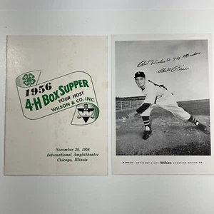 1956 4-H Box Supper Program Wilson Sporting Goods Bill Pierce White Sox automático - Imagen 1 de 9