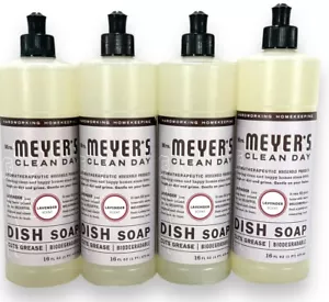 4- MRS. MEYER'S CLEAN DAY Liquid Dish Soap, Biodegradable, Lavender, 16 fl. - Picture 1 of 3