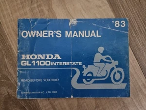 OEM O/M 1983 Honda GL1100I Gold Wing Interstate MC Owner's Manual P/N 31MB9510 - Picture 1 of 9