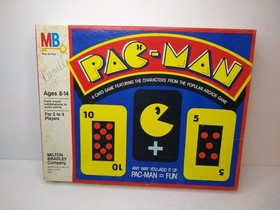 Vintage NES Arcade Pac Man 1982 Card Family Game Night Milton Bradley #4222