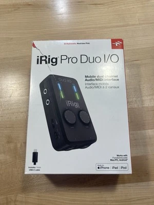 IK Multimedia iRig Pro Duo I/O 2-Channel Audio and MIDI Interface for iOS/MAC/PC - Image 1 of 4