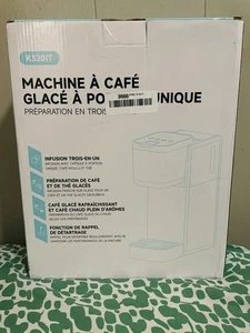 Tastyle K320IT Hot & Iced Single-Serve Coffee Maker – K-Cup, Grounds, Tea, Bold - Picture 1 of 3