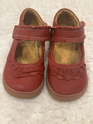 Zapatos cómodos de cuero rojo Livie and Luca para niñas talla 10 Foto 1 de 4