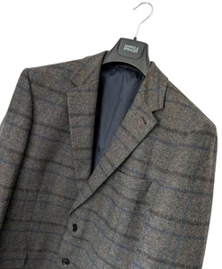 Gent's MARKS & SPENCER Luxury NOVA FIDES Charcoal TWEEED Jacket UK 44R *VGC* - Picture 1 of 12