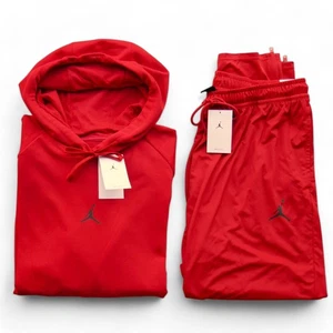 Air Jordan Men's Size 3XL Dri-Fit 2 PC Tracksuit Gym Red/Black Sweatsuit NWT - Picture 1 of 14