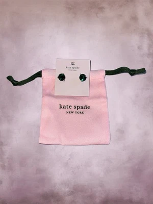 Kate Spade New York Rise and Shine Earrings Emerald Green NWT - Image 1 of 4