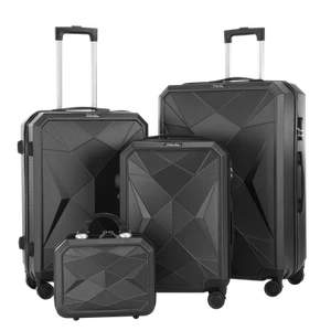 Kofferset 4tlg S M L XL Gelgriffe Zahlenschloss Reisekoffer Trolley NEW - Bild 1 von 36