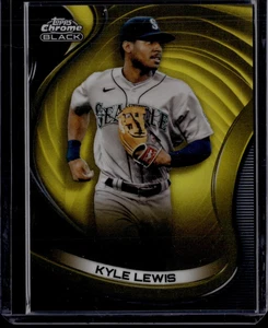 2022 Topps Cromo Nero Kyle Lewis Oro Rifrattore 42/50 - Foto 1 di 2