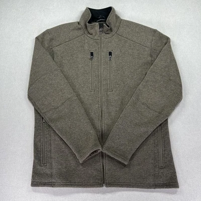 Kuhl Jacket Mens XL Brown Gray Interceptr Full Zip Fleece Hiking Outdoor - Image 1 of 4