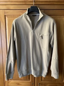 Henri Lloyd Vintage Beige Quarter Zip Piquet Sweatshirt Men’s XL - Picture 1 of 19