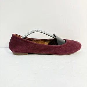 NEW Lucky Brand Womens Erin Ballet Flats Suede Leather Size 7.5 Plum Slip On - Bild 1 von 11