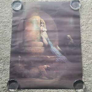 FRANK FRAZETTA Egyptian Queen Vintage Poster Dark Fantasy Litho Print