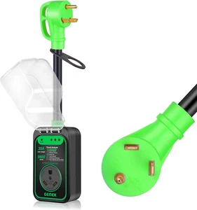 Protector contra sobretensiones para autocaravana 30 amperios impermeable, 9800 julios mejorado RV Power Surge - Imagen 1 de 9